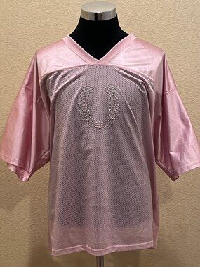 Augusta Indianapolis Colts NFL Jersey Unisex Adults 2XL Pink Mesh Bling